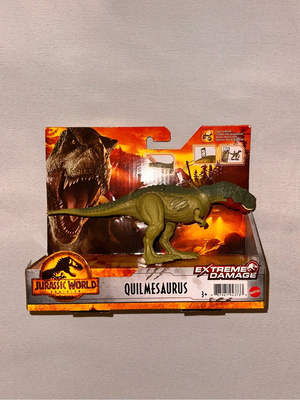 Jurassic World Dominion Extreme Damage Quilmesaurus Dino Figure Toy - NEW
